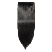 100% Human Hair Clip- in Extensions - #001 Black Velvet