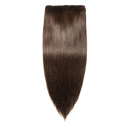 100% Human Hair Clip- in Extensions - #002 Dark Brown