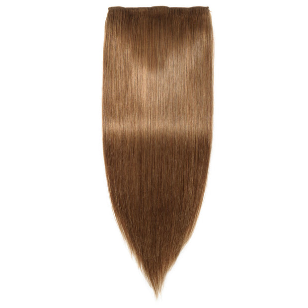100% Human Hair Clip- in Extensions - #006 Light Brown
