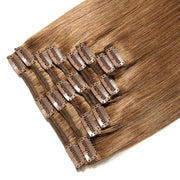 100% Human Hair Clip- in Extensions - #006 Light Brown